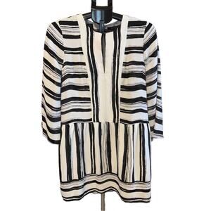 BCBGMAXAZRIA Annora Striped Womens Dress Size S
